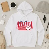 Retro Baseball Atlanta Est 1871 Hoodie thumb 3