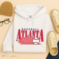 Retro Baseball Atlanta Est 1871 Hoodie thumb 4
