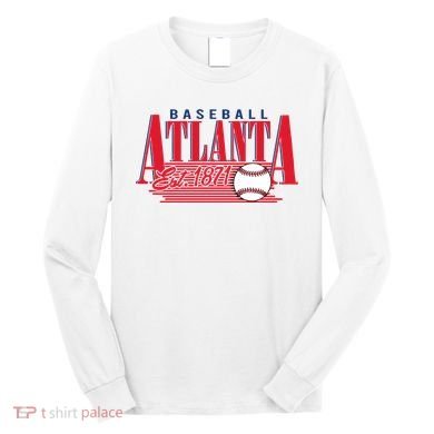Retro Baseball Atlanta Est 1871 Long Sleeve Shirt