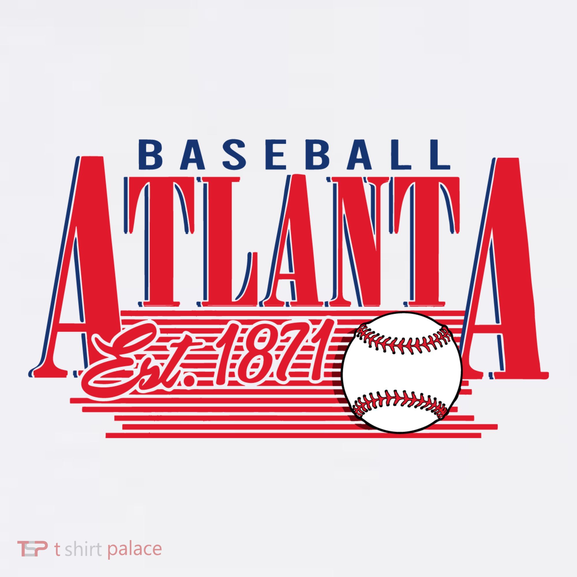 Retro Baseball Atlanta Est 1871 Long Sleeve Shirt