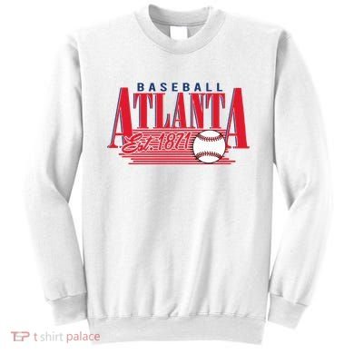 Retro Baseball Atlanta Est 1871 Sweatshirt