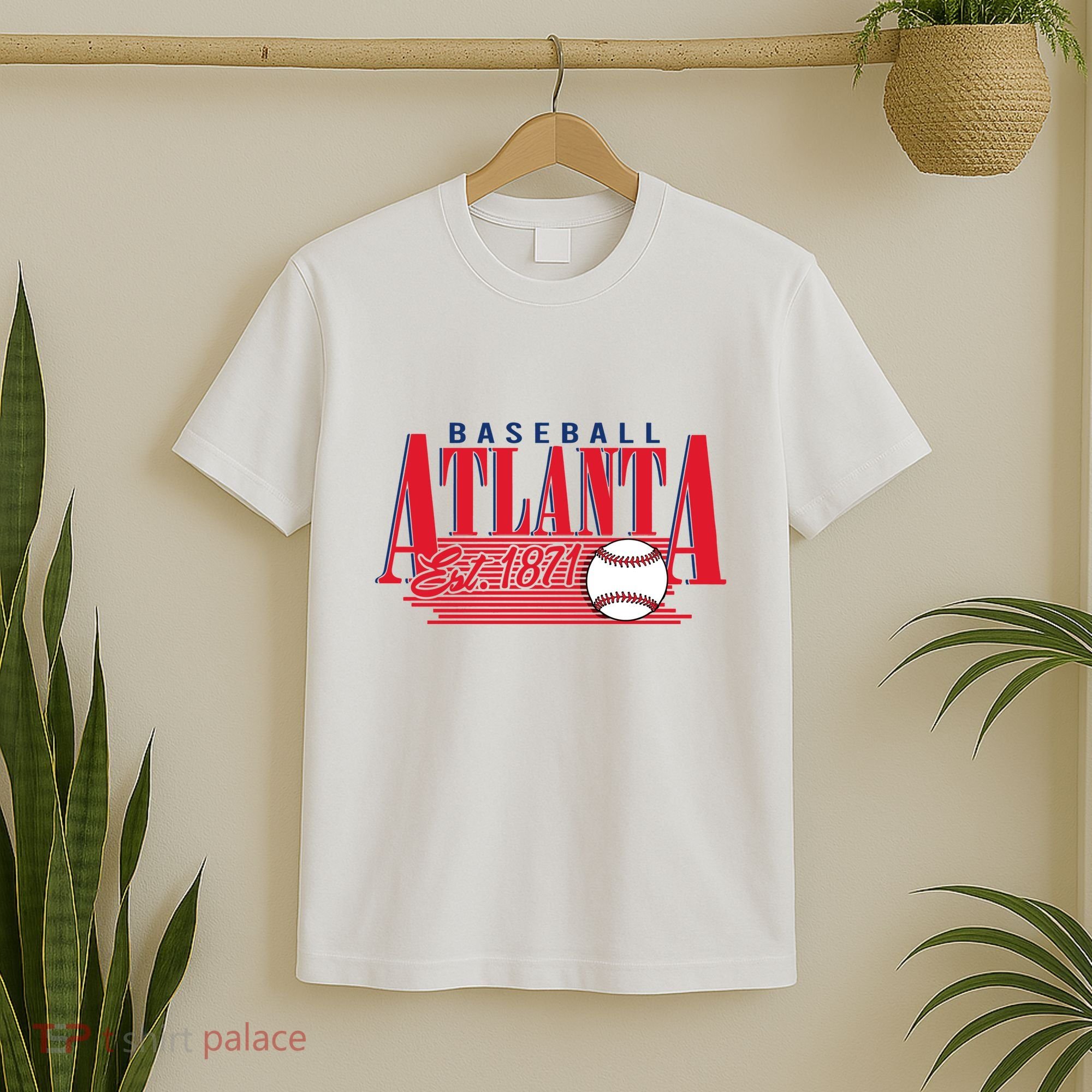 Retro Baseball Atlanta Est 1871 T-Shirt