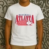 Retro Baseball Atlanta Est 1871 T-Shirt thumb 3