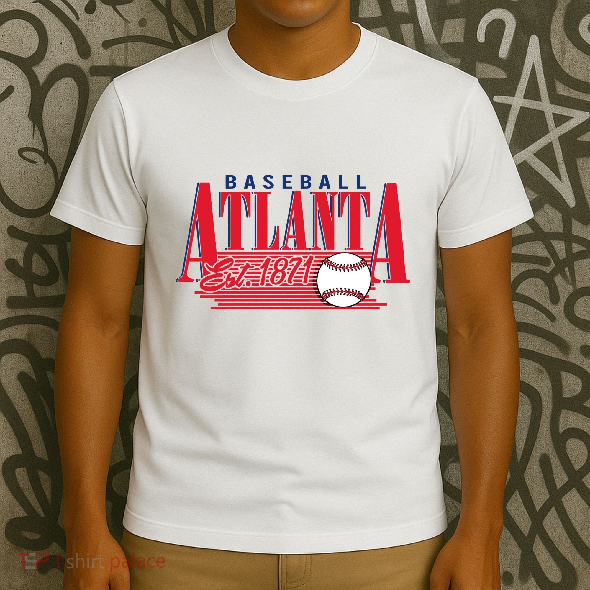 Retro Baseball Atlanta Est 1871 T-Shirt