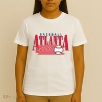 Retro Baseball Atlanta Est 1871 T-Shirt thumb 4