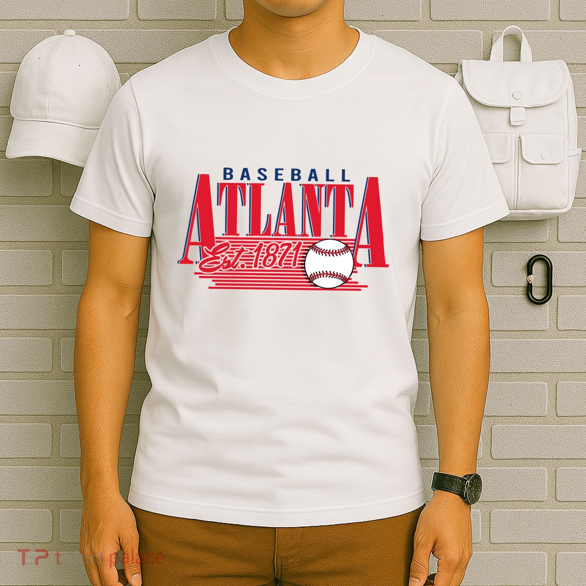 Retro Baseball Atlanta Est 1871 T-Shirt