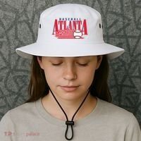 Retro Baseball Atlanta Est 1871 Bucket Hat thumb 3