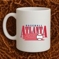 Retro Baseball Atlanta Est 1871 Coffee Mug thumb 2
