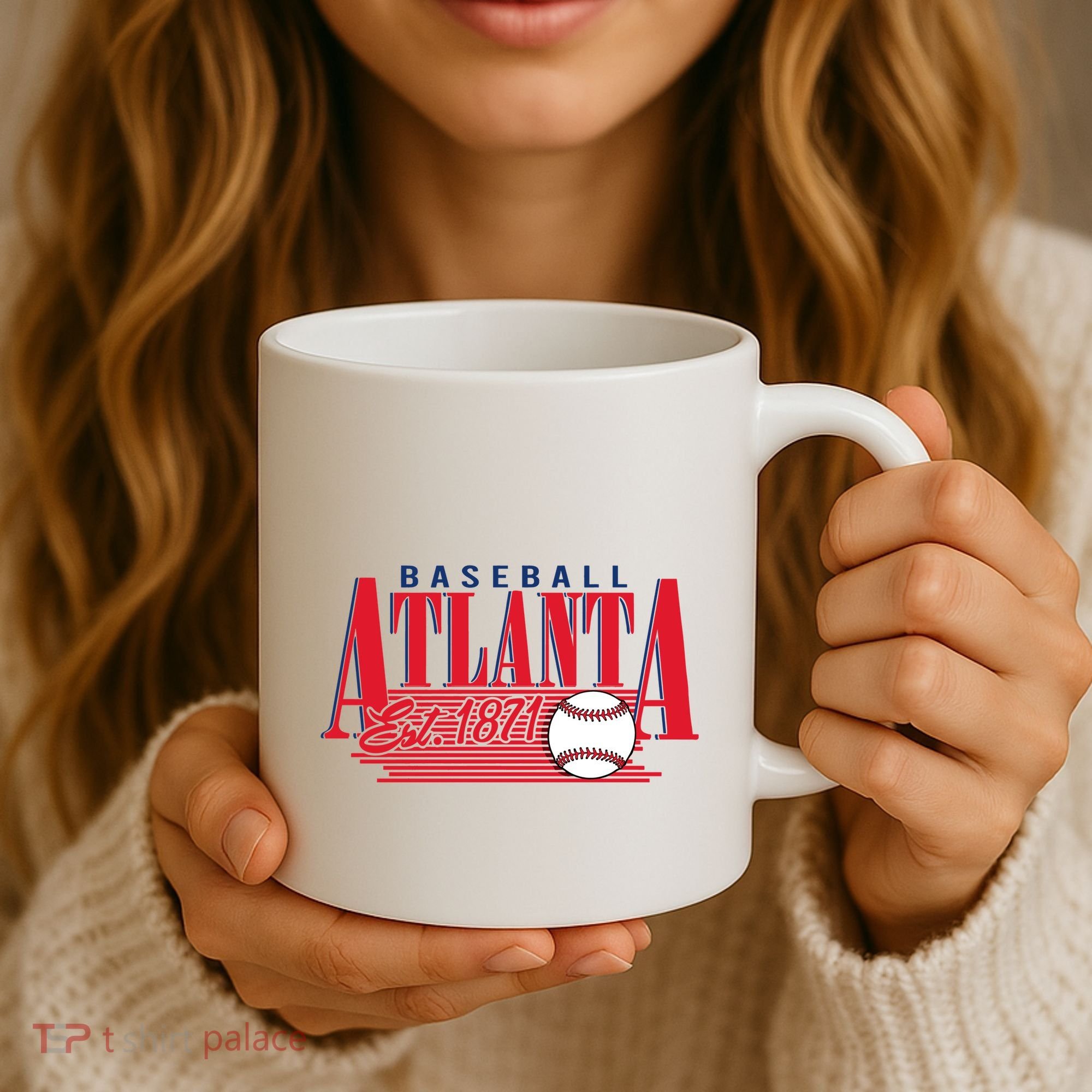 Retro Baseball Atlanta Est 1871 Coffee Mug