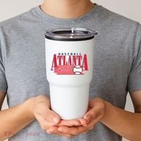 Retro Baseball Atlanta Est 1871 Tumbler thumb 2