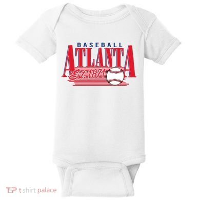 Retro Baseball Atlanta Est 1871 Baby Bodysuit
