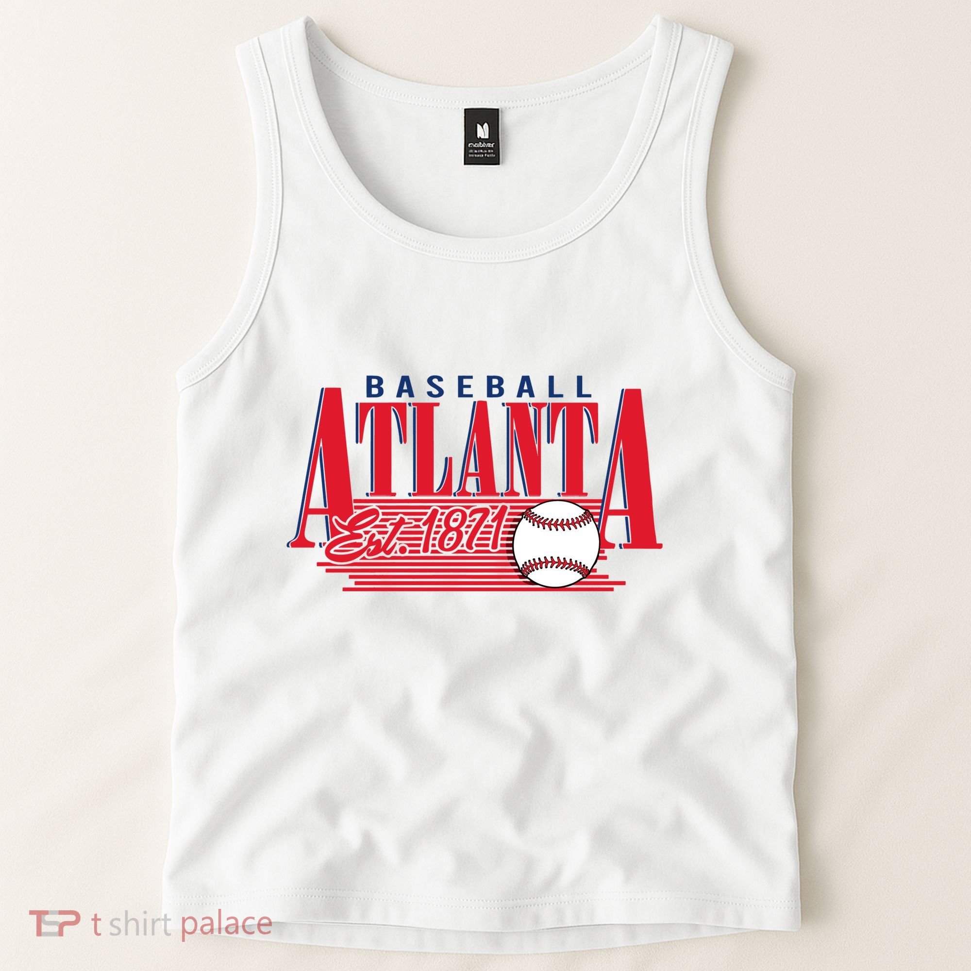 Retro Baseball Atlanta Est 1871 Tank Top