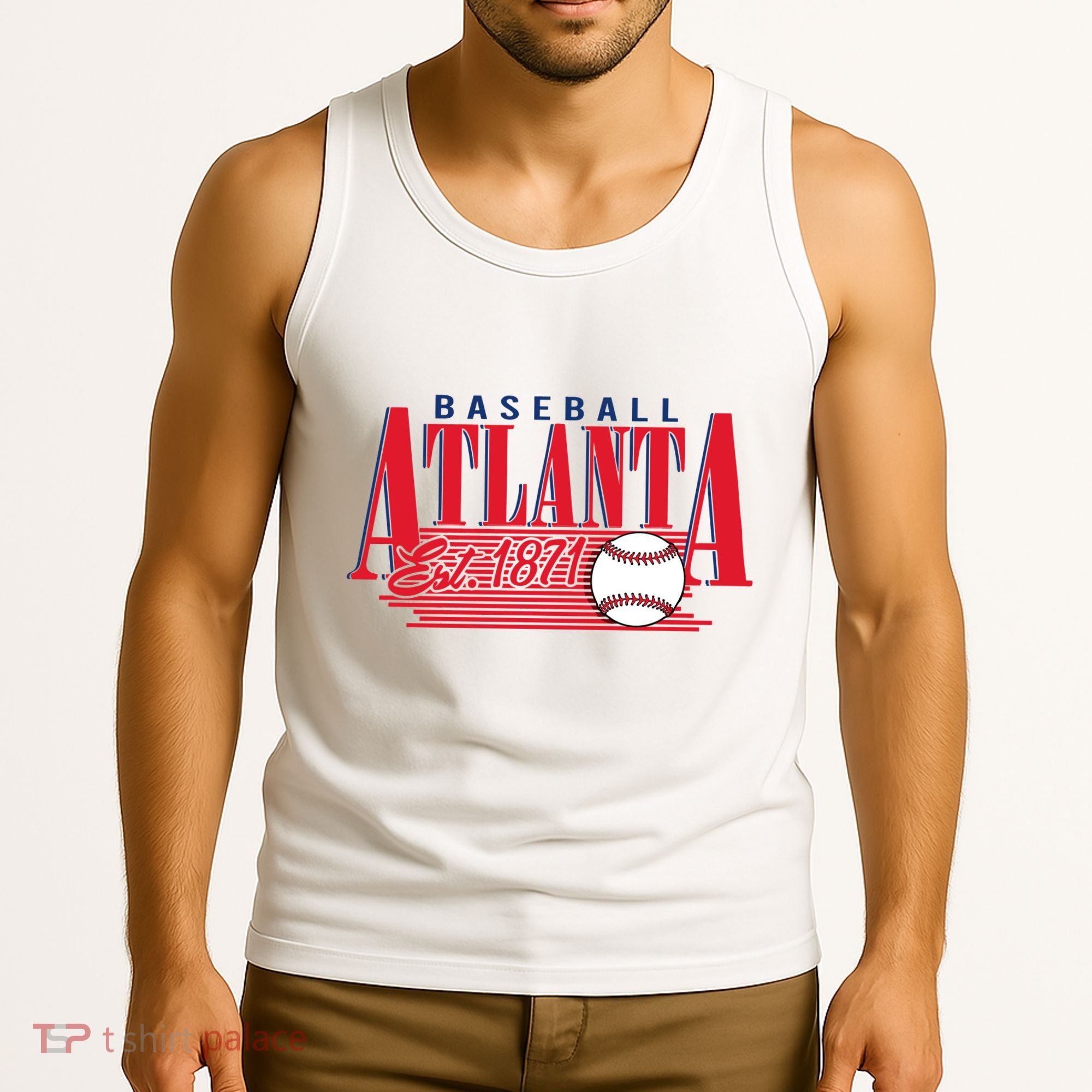Retro Baseball Atlanta Est 1871 Tank Top