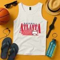 Retro Baseball Atlanta Est 1871 Tank Top thumb 4
