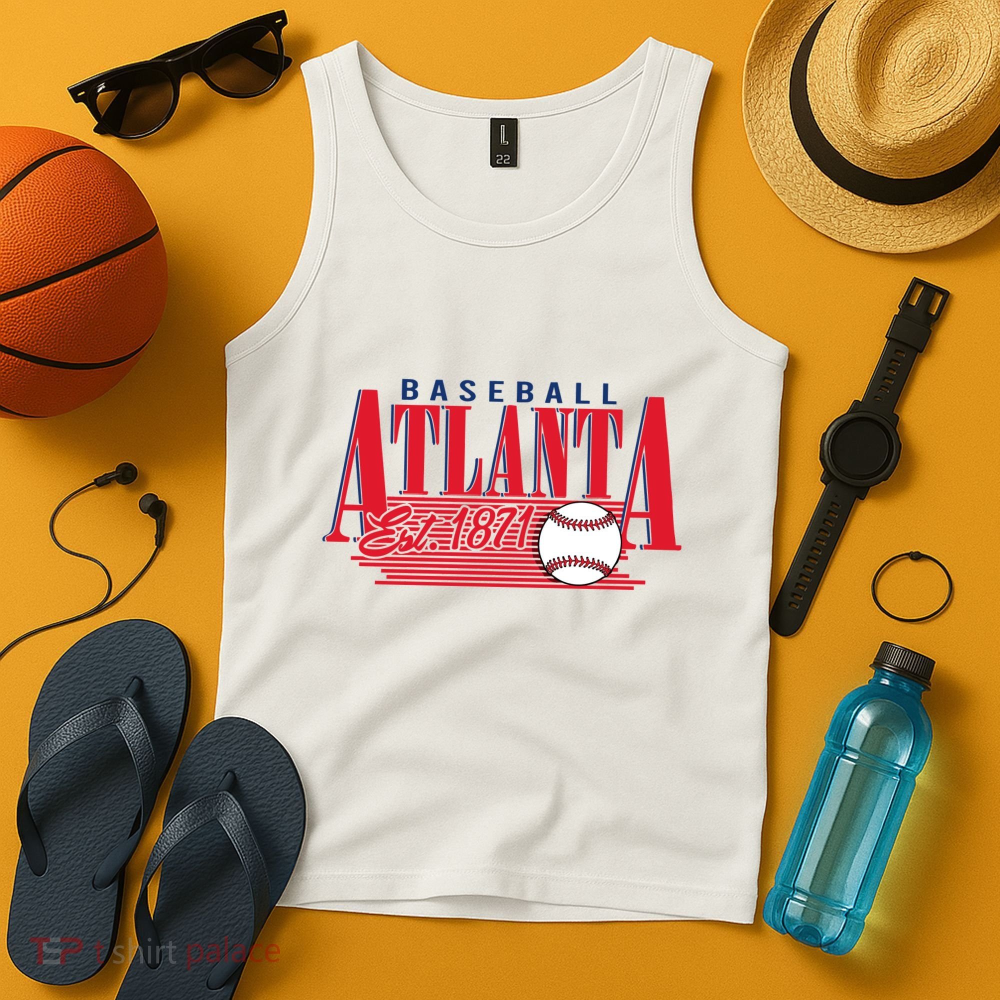 Retro Baseball Atlanta Est 1871 Tank Top