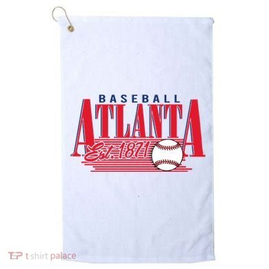 Retro Baseball Atlanta Est 1871 Golf Towel