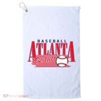 Retro Baseball Atlanta Est 1871 Golf Towel thumb 0