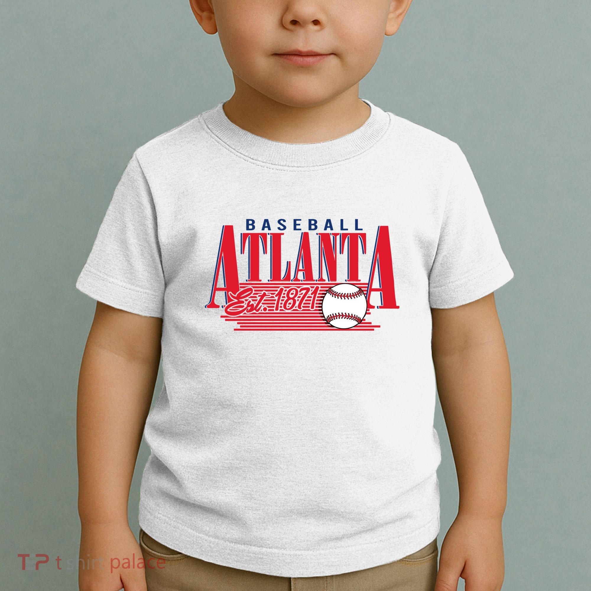 Retro Baseball Atlanta Est 1871 Toddler T-Shirt