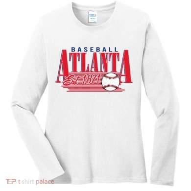 Retro Baseball Atlanta Est 1871 Women's Long Sleeve Shirt