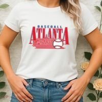 Retro Baseball Atlanta Est 1871 Women's T-Shirt thumb 2