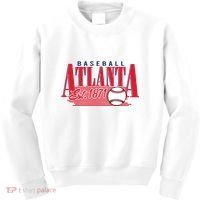 Retro Baseball Atlanta Est 1871 Kids Sweatshirt thumb 0