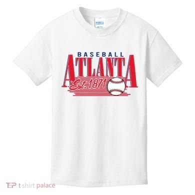 Retro Baseball Atlanta Est 1871 Kids T-Shirt