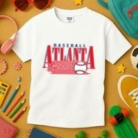 Retro Baseball Atlanta Est 1871 Kids T-Shirt thumb 3