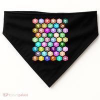 Rainbow Bangla Alphabets Letters Learning Bengali USA-Made Doggie Bandana thumb 0