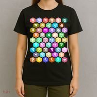 Rainbow Bangla Alphabets Letters Learning Bengali T-Shirt thumb 4