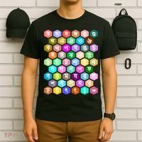 Rainbow Bangla Alphabets Letters Learning Bengali T-Shirt thumb 6