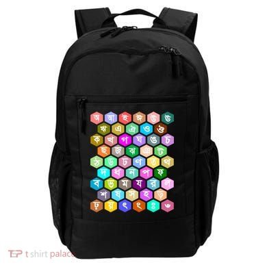 Rainbow Bangla Alphabets Letters Learning Bengali Backpack