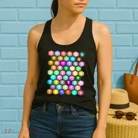 Rainbow Bangla Alphabets Letters Learning Bengali Women's Tank Top thumb 2