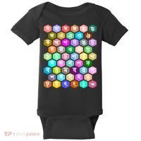 Rainbow Bangla Alphabets Letters Learning Bengali Baby Bodysuit thumb 0