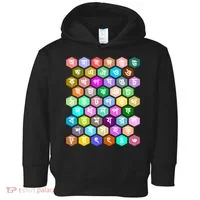 Rainbow Bangla Alphabets Letters Learning Bengali Toddler Hoodie thumb 0