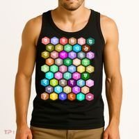 Rainbow Bangla Alphabets Letters Learning Bengali Tank Top thumb 3