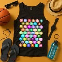 Rainbow Bangla Alphabets Letters Learning Bengali Tank Top thumb 4
