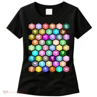 Rainbow Bangla Alphabets Letters Learning Bengali Women's T-Shirt thumb 0