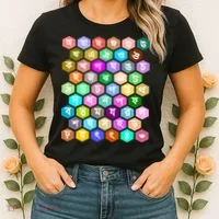 Rainbow Bangla Alphabets Letters Learning Bengali Women's T-Shirt thumb 2
