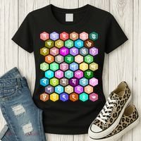 Rainbow Bangla Alphabets Letters Learning Bengali Women's T-Shirt thumb 3