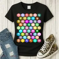 Rainbow Bangla Alphabets Letters Learning Bengali Women's T-Shirt thumb 3
