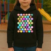 Rainbow Bangla Alphabets Letters Learning Bengali Kids Hoodie thumb 3