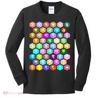 Rainbow Bangla Alphabets Letters Learning Bengali Kids Long Sleeve Shirt thumb 0