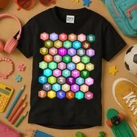 Rainbow Bangla Alphabets Letters Learning Bengali Kids T-Shirt thumb 3