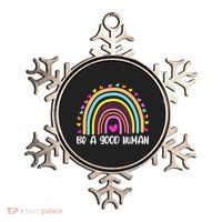 Retro Be A Good Human Saying Kindness Quote Positive Message Ornament thumb 0