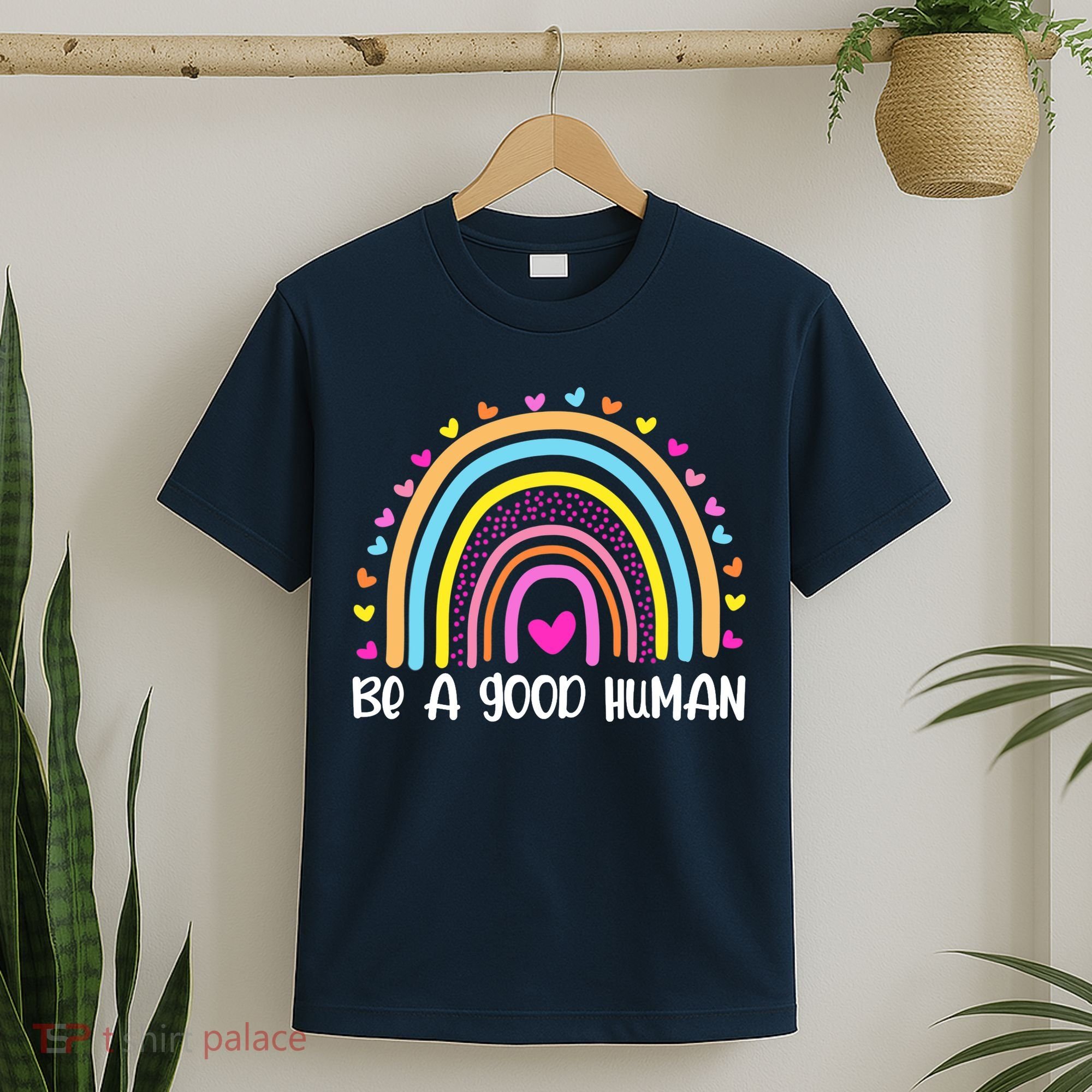 Retro Be A Good Human Saying Kindness Quote Positive Message T-Shirt