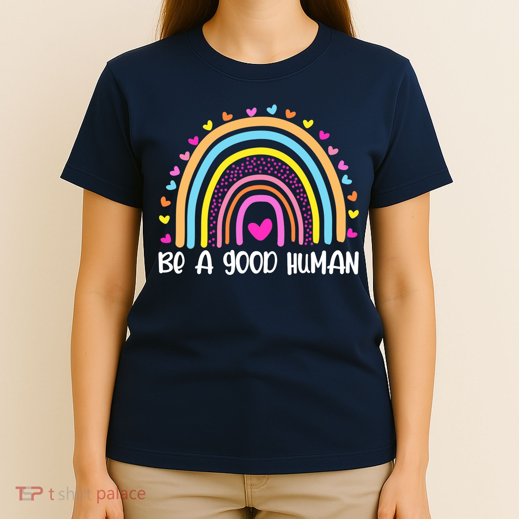 Retro Be A Good Human Saying Kindness Quote Positive Message T-Shirt