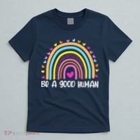 Retro Be A Good Human Saying Kindness Quote Positive Message T-Shirt thumb 5