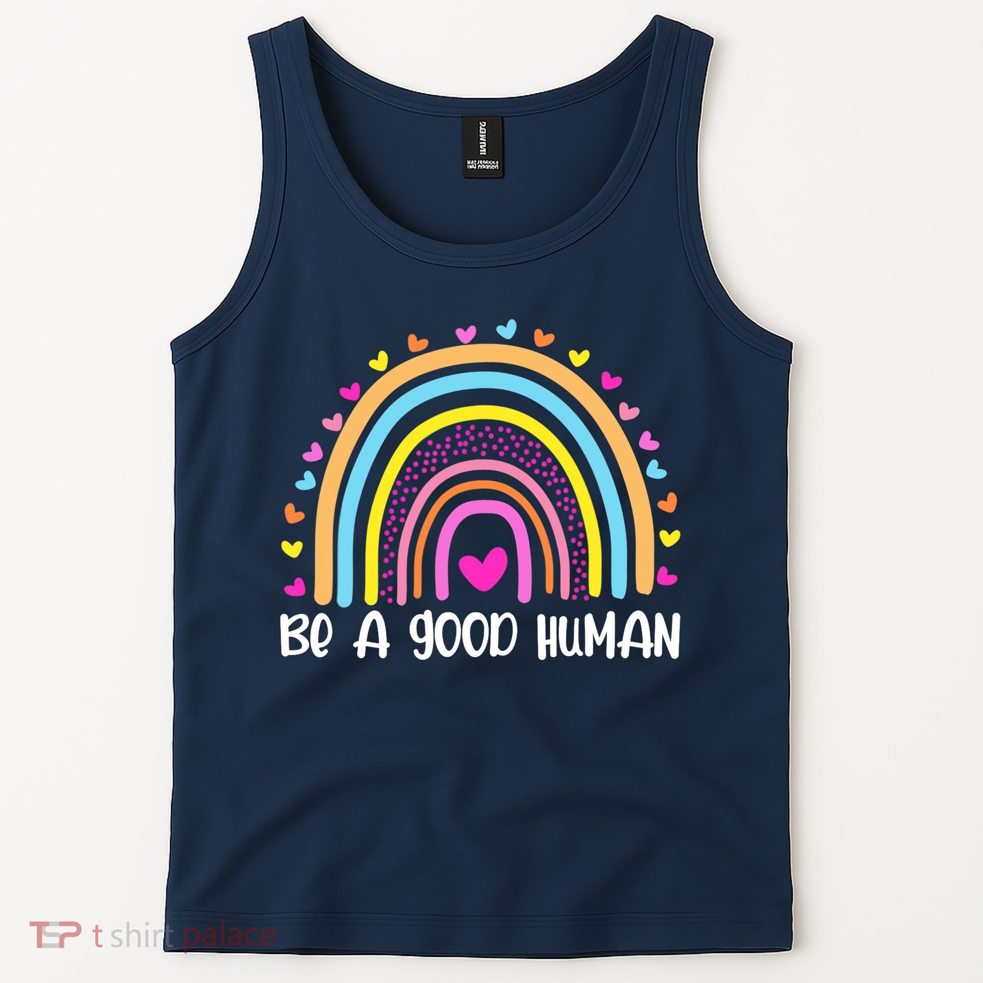 Retro Be A Good Human Saying Kindness Quote Positive Message Tank Top
