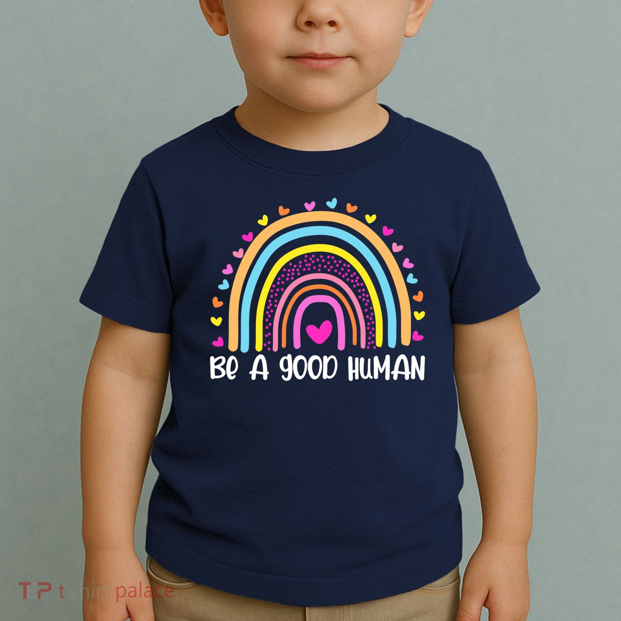 Retro Be A Good Human Saying Kindness Quote Positive Message Toddler T-Shirt