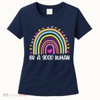 Retro Be A Good Human Saying Kindness Quote Positive Message Women's T-Shirt thumb 0